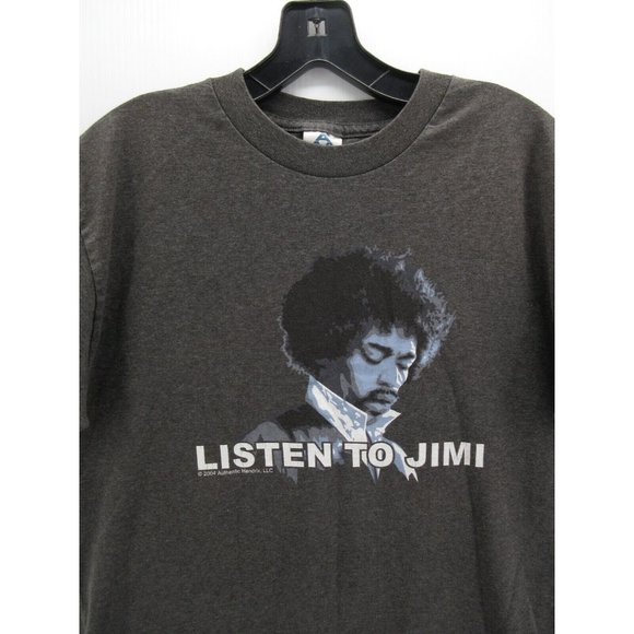 VINTAGE Jimi Hendrix Shirt Medium 2004 Authentic Y2K Pullover Alstyle - Picture 2 of 10
